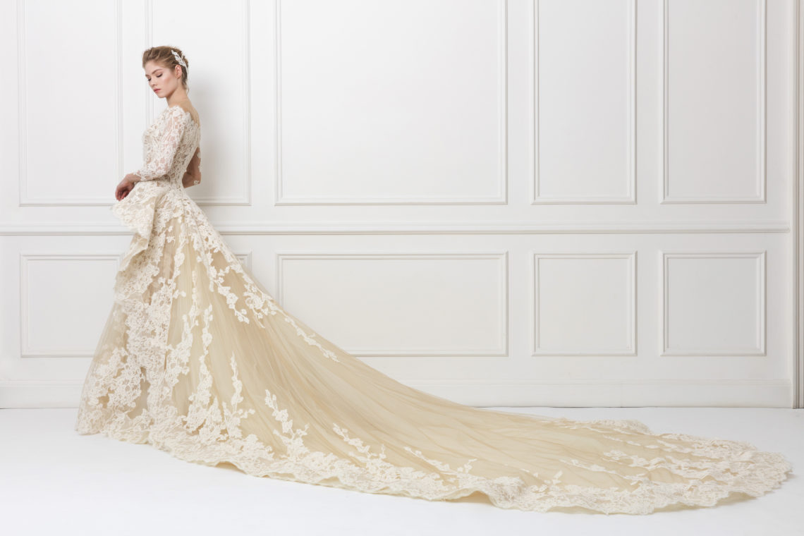 شاهدي آخر فساتين زفاف من تصميم ياسمين يحيى