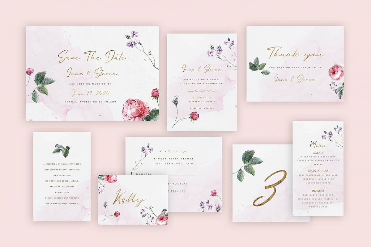 بطاقات دعوة زفاف لحفل زواج أكثر أناقة وترفا