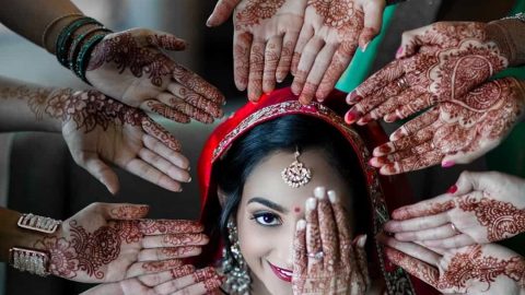 نقوش الحناء الهندية ناعمة لعروس مميزة