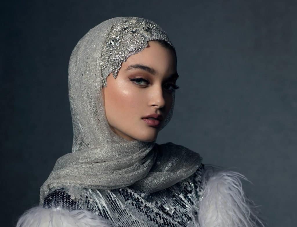 موديلات حجابات سهرة فخمة لجهاز العروس المحجبة