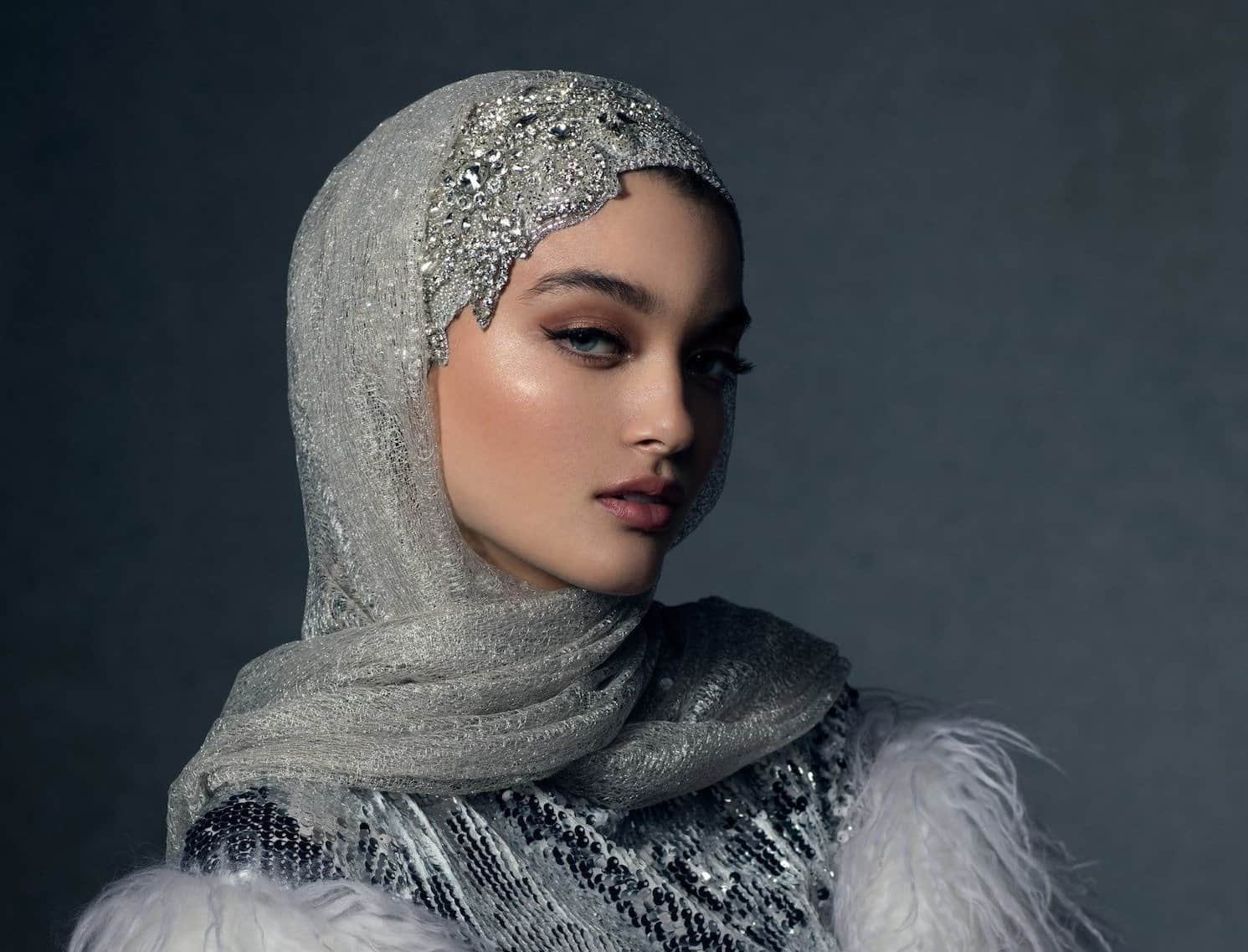 موديلات حجابات سهرة فخمة لجهاز العروس المحجبة