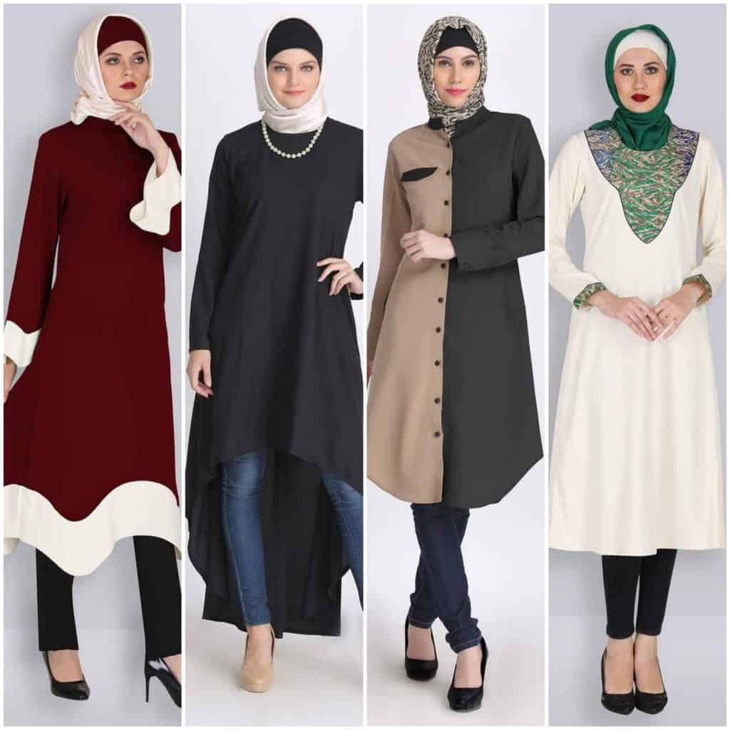 موديلات بلايز طويله للمحجبات لجهاز عروس أنيقة ومحتشمة