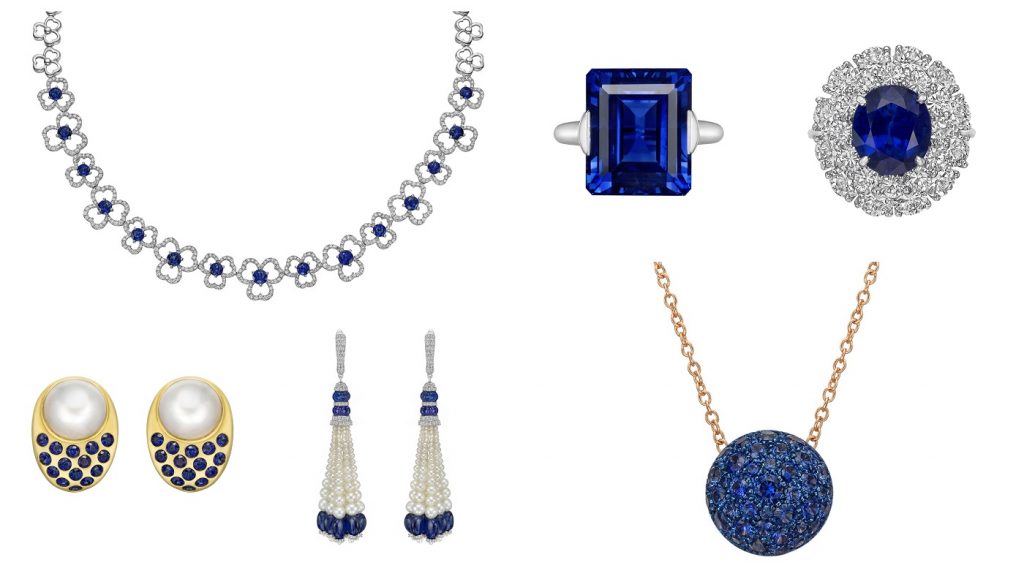 أجمل مجوهرات الياقوت الأزرق من أشهر الماركات العالمية لعروس فخمة