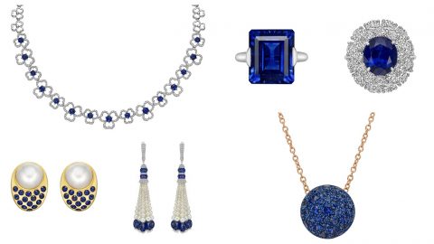 أجمل مجوهرات الياقوت الأزرق من أشهر الماركات العالمية لعروس فخمة