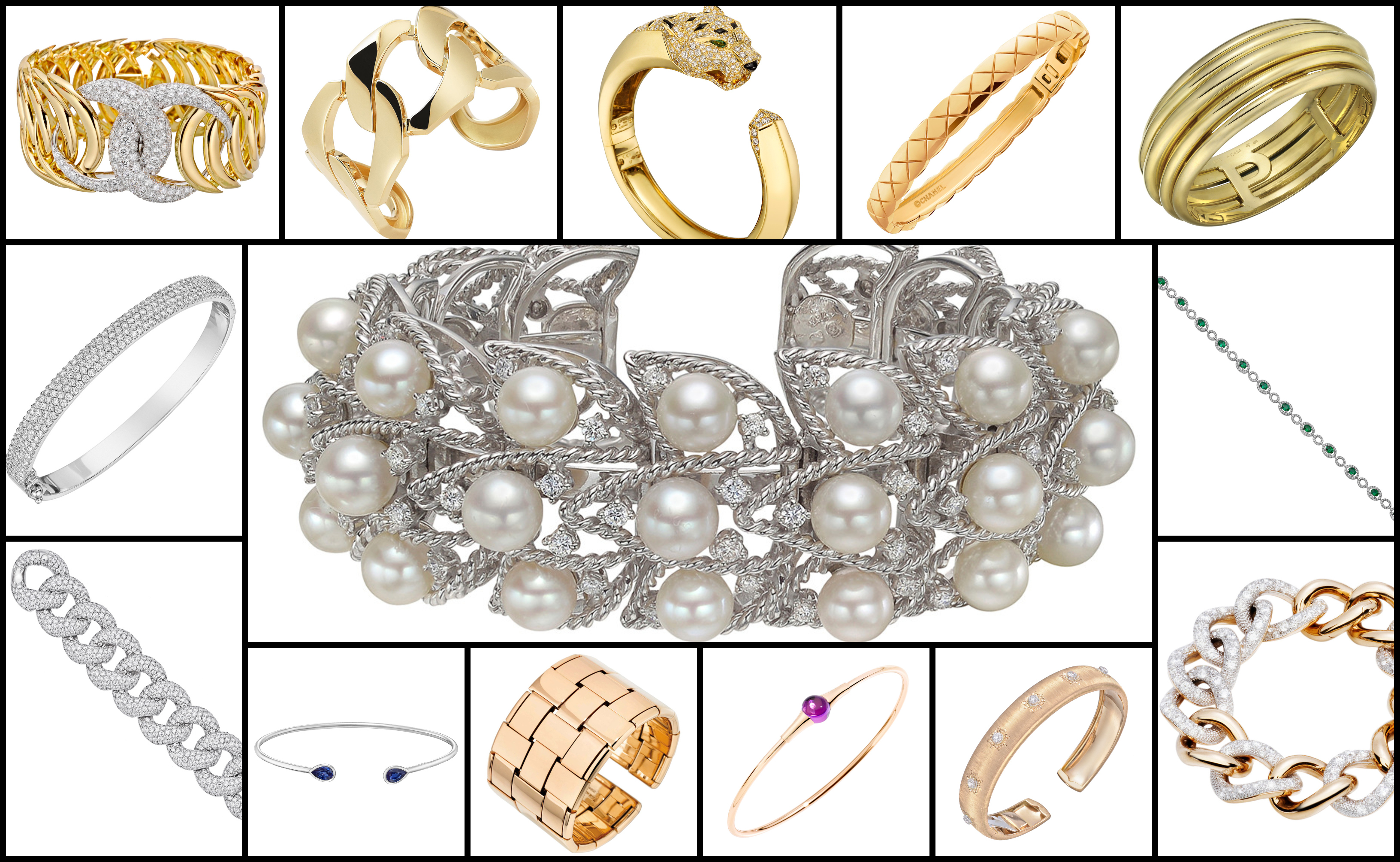 أجمل اساور ذهب ماركات لتزيني بها معصمك يوم الزفاف