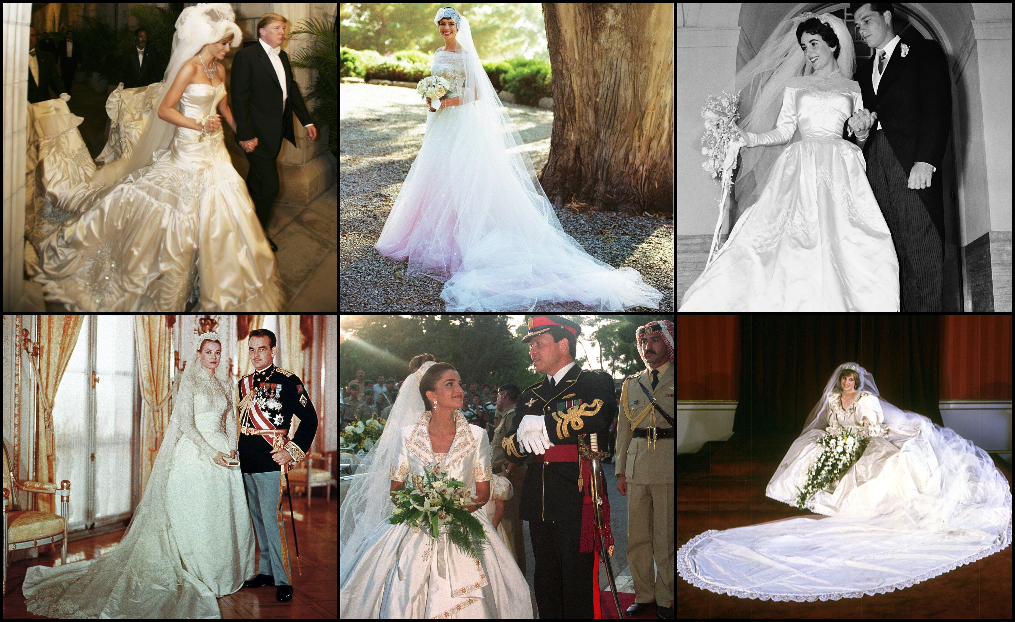 إليك 44 من اجمل فساتين زفاف المشاهير والأميرات لتستلهمي منها فستان أحلامك