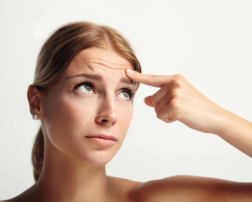 تجاعيد الجبهة