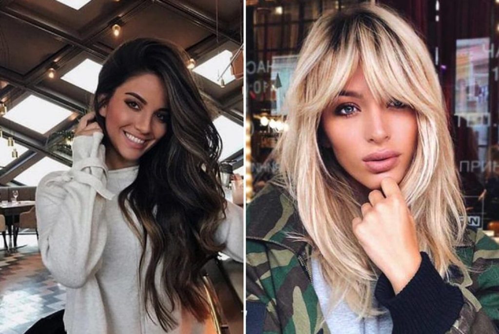 أجمل تسريحات شعر مع الغرة الطويلة لشتاء 2020