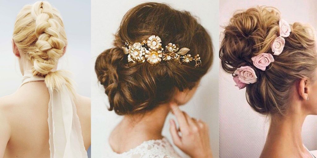 أجمل تسريحات الشينيون للعروس صاحبة الشعر الطويل