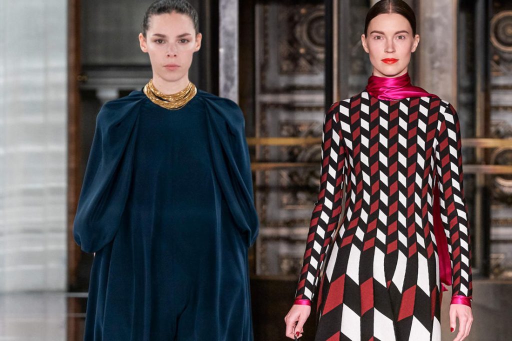 للعروس المحجبة : أجمل موديلات فساتين الكم الطويل لشتاء 2021