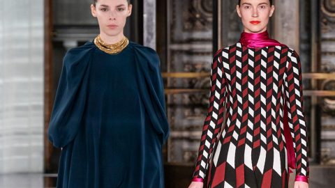 للعروس المحجبة : أجمل موديلات فساتين الكم الطويل لشتاء 2021