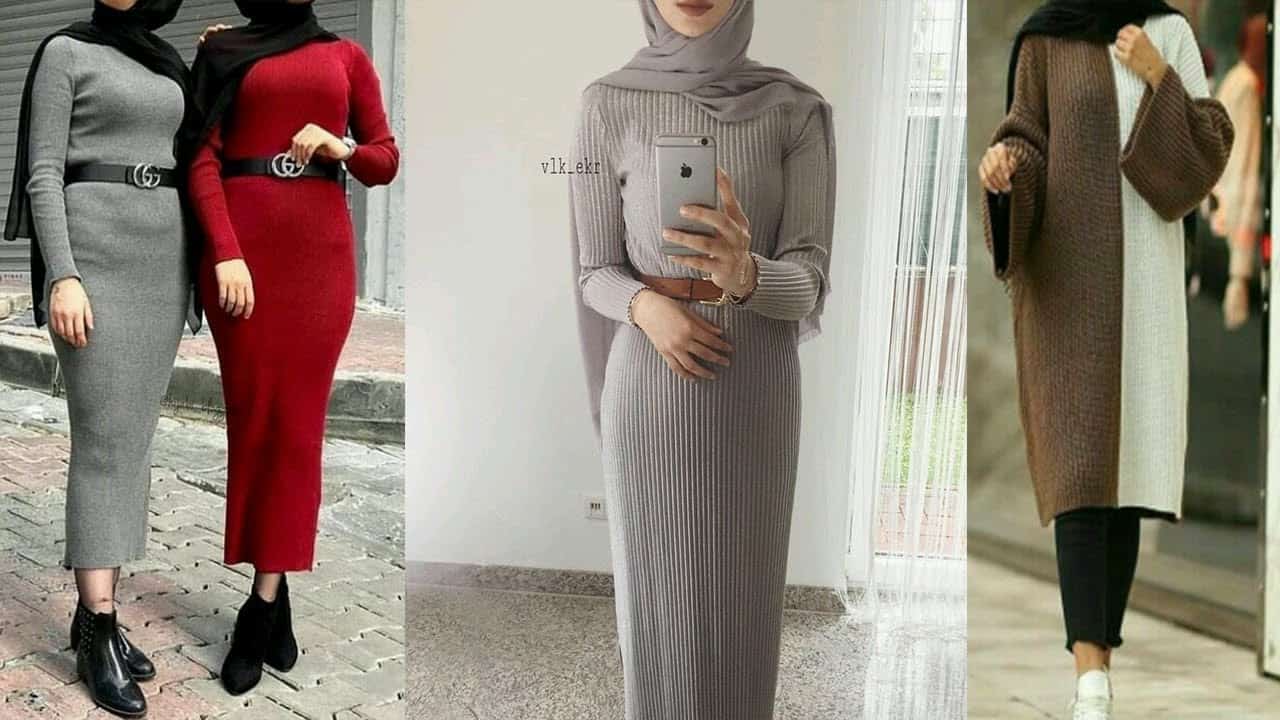 طرق تنسيق فساتين الصوف لإطلالات شبابية لموضة هذا الموسم