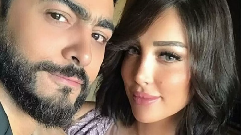 بالصورة: الظهور العلني الأول لبسمة بوسيل وتامر حسني بعد أزمة الانفصال