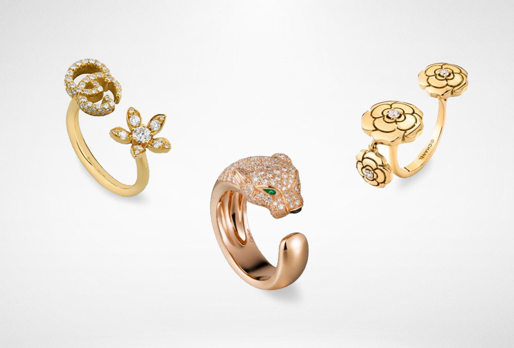 خواتم ذهب مفتوحة من أهم الماركات العالمية موضة 2021