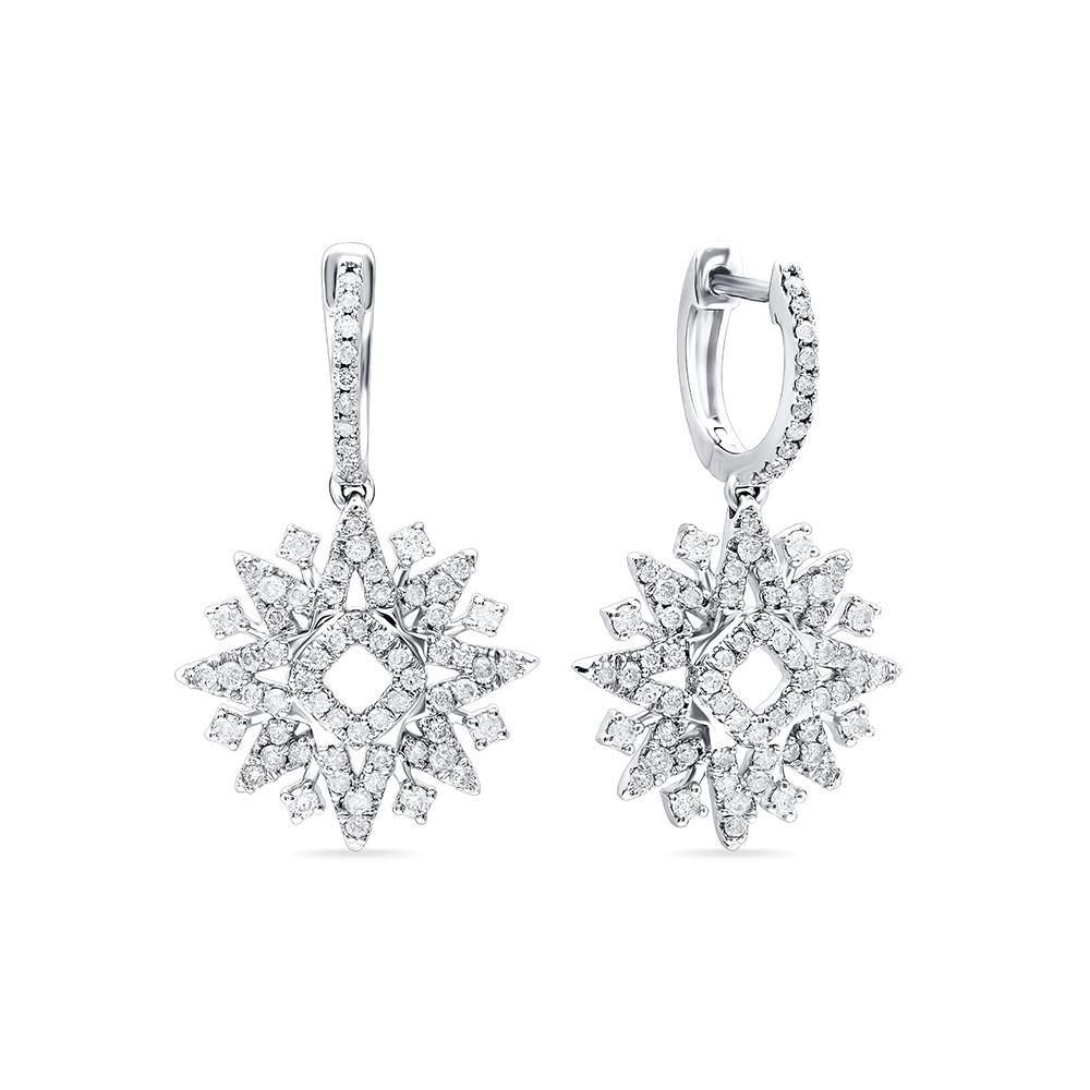 أجمل موديلات أقراط سوليتير لعروس 2021