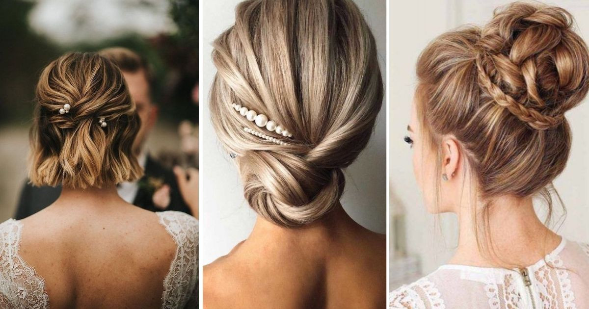 5 تسريحات زفاف جذابة للشعر متوسط الطول