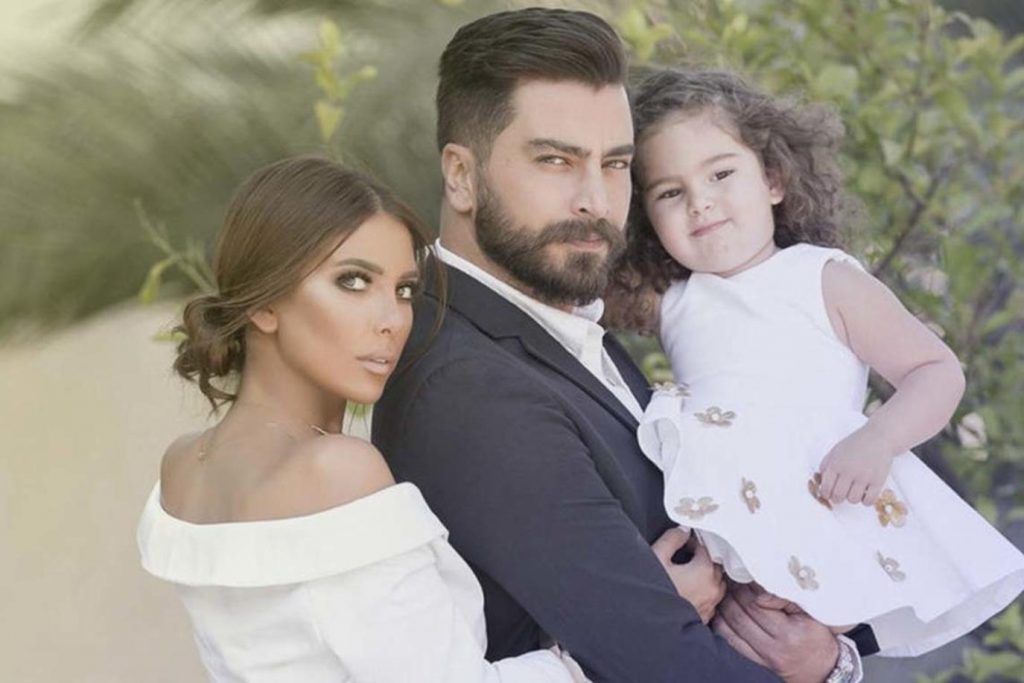 لين برنجكجي تشارك صور الاحتفال بعيد ميلاد زوجها معتصم النهار