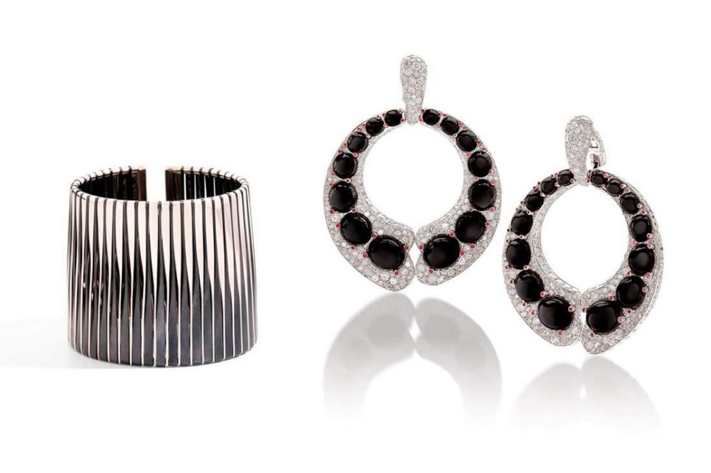 مجوهرات مونوكروم باللون الأبيض والأسود لإطلالة عصرية وفاخرة