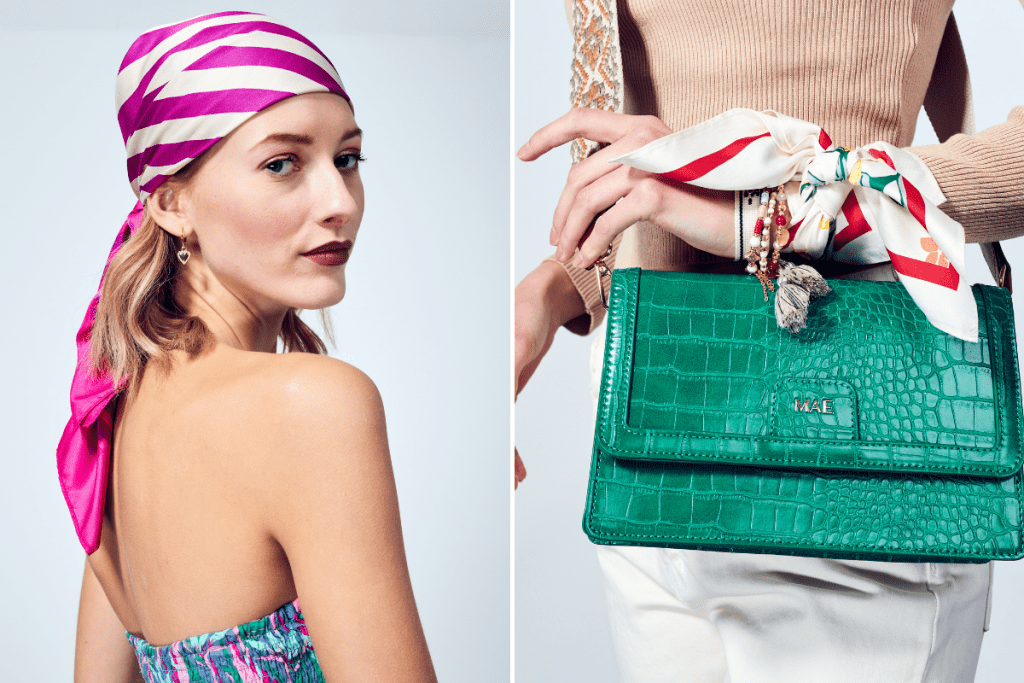 5 أفكار عصرية لارتداء وشاح الحرير كالفاشينيستا!