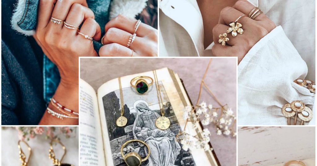 أكسسوارات ذهبية براقة للإطلالة أنثوية جذابة