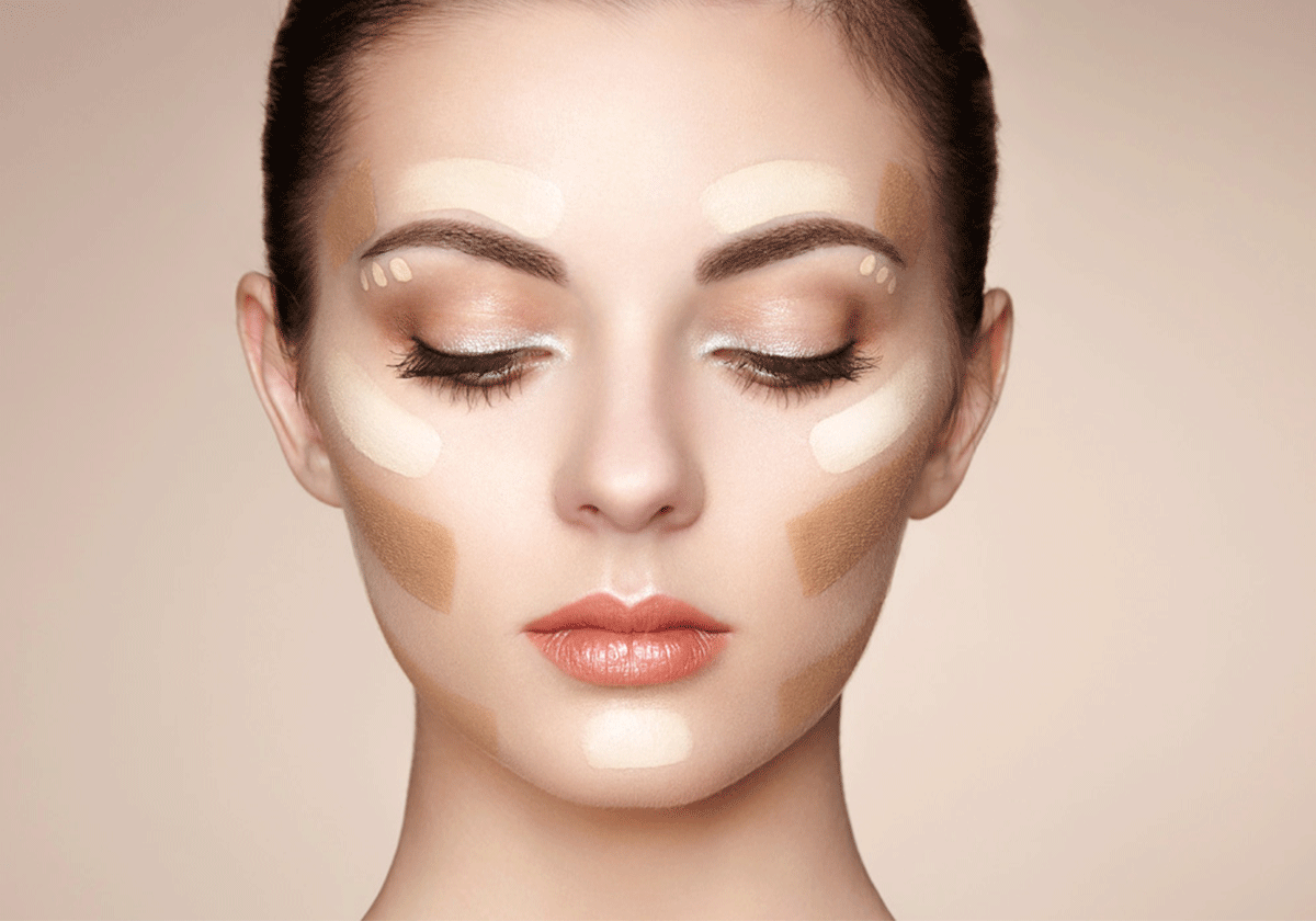 مكياج تنحيف الوجه 