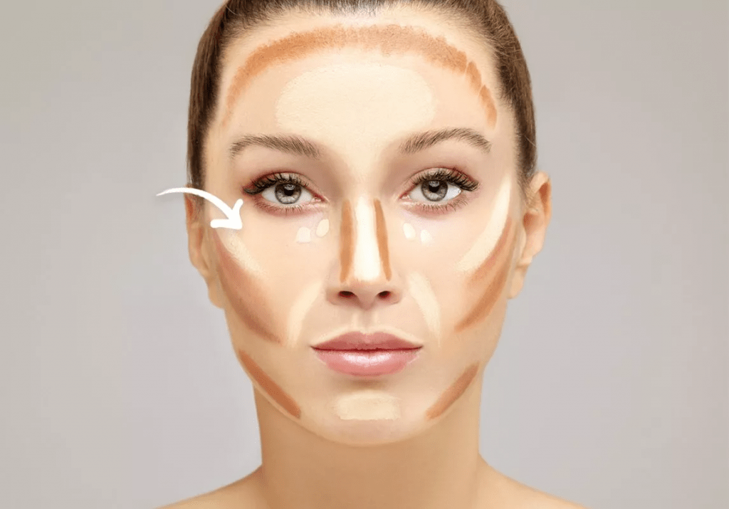 مكياج تنحيف الوجه وأسرار تطبيقه بالخطوات