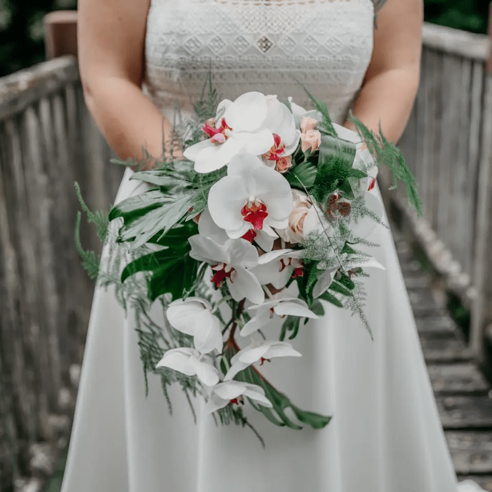 بوكيه زهور الأوركيد