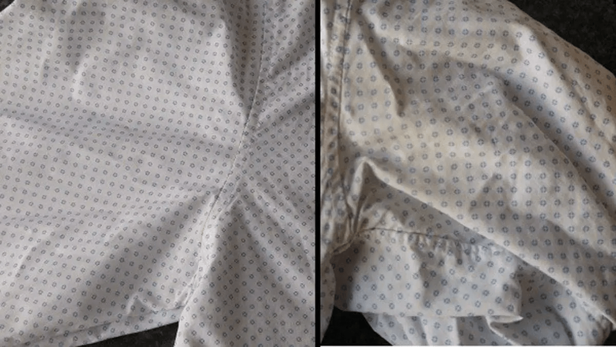 آثار العرق على الملابس