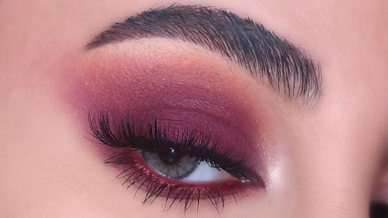 أفكار مكياج باللون العنابي للعروس الجريئة