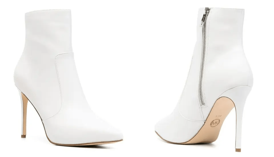 تصاميم أحذية زفاف بيضاء