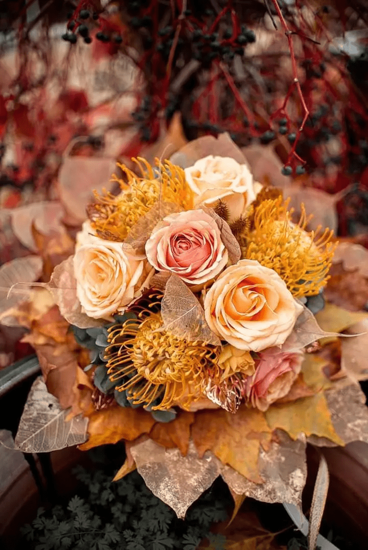 بوكيه زفاف رائع