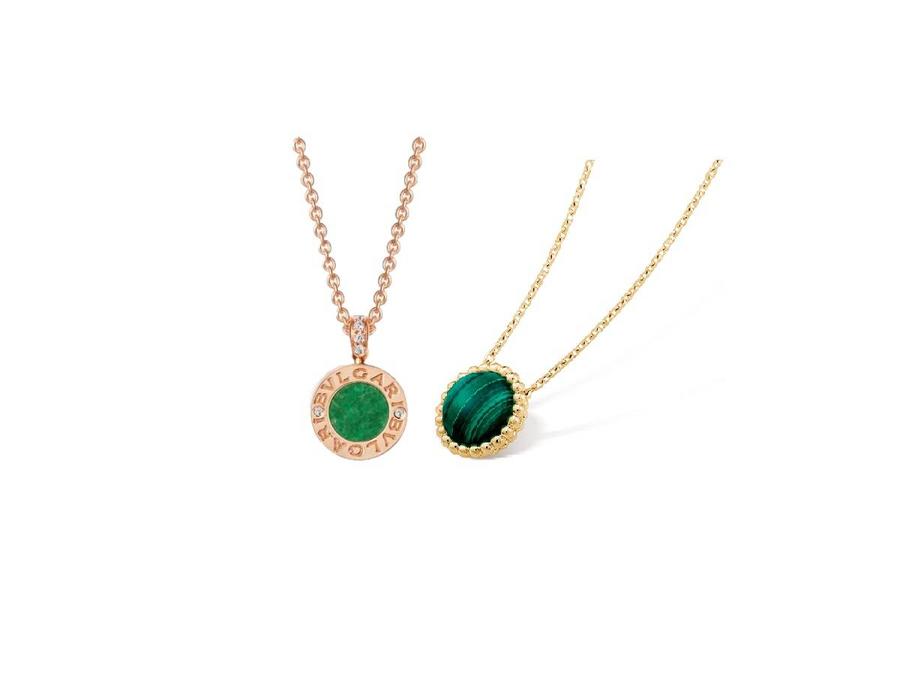 أجمل المجوهرات المزينة بالأحجار الخضراء للعروس