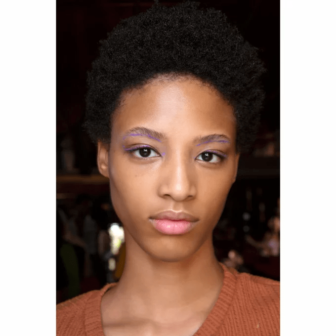 مكياج أنيق باللون البنفسجي 