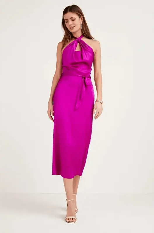 فساتين سهرة وردية