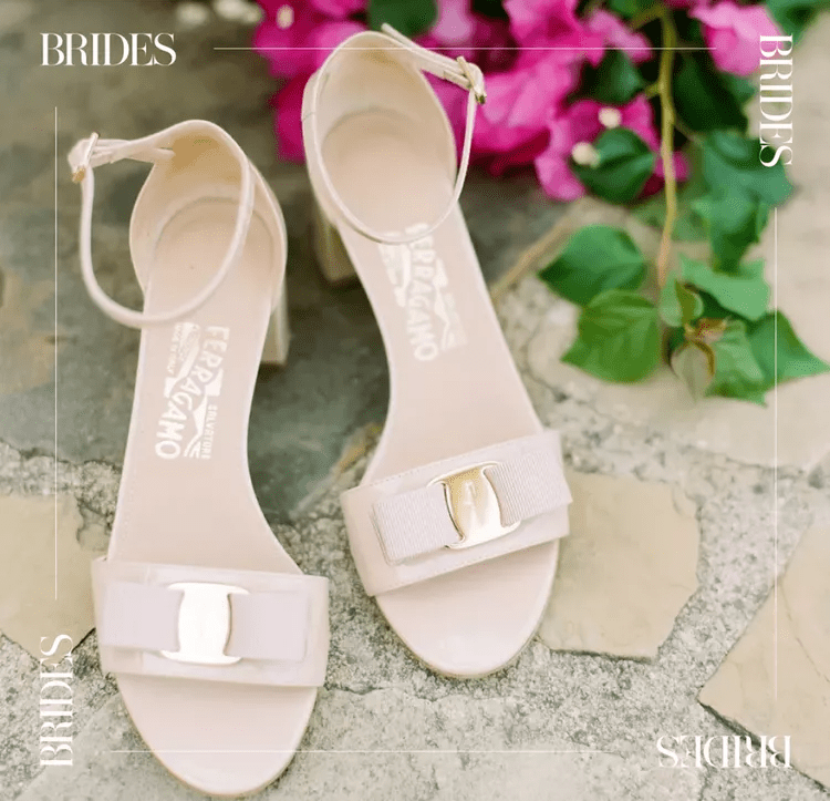 أحذية زفاف نيود لإطلالة راقية في حفل زفافك