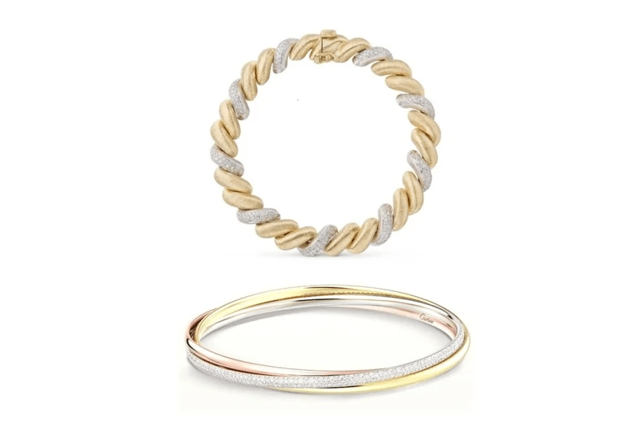 صور أساور من الذهب تخطف الأنفاس