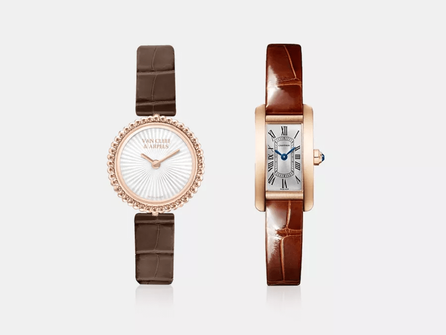 ساعات بأحزمة جلدية فاخرة بالصور..