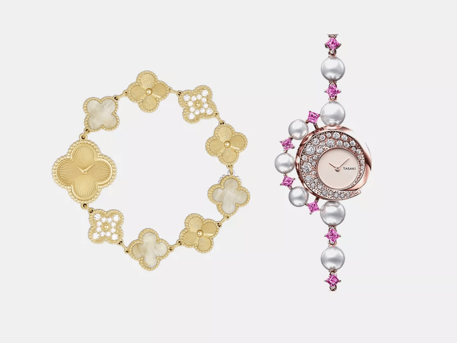 تصاميم فاخرة لساعات بأساور لإطلالة عروس أنيقة بالصور..