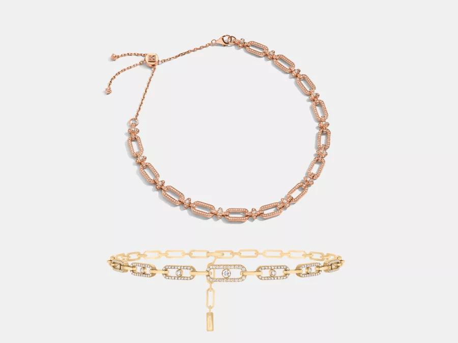 قلادة العروس بحلقات متشابكة : رمز للاتحاد والأناقة