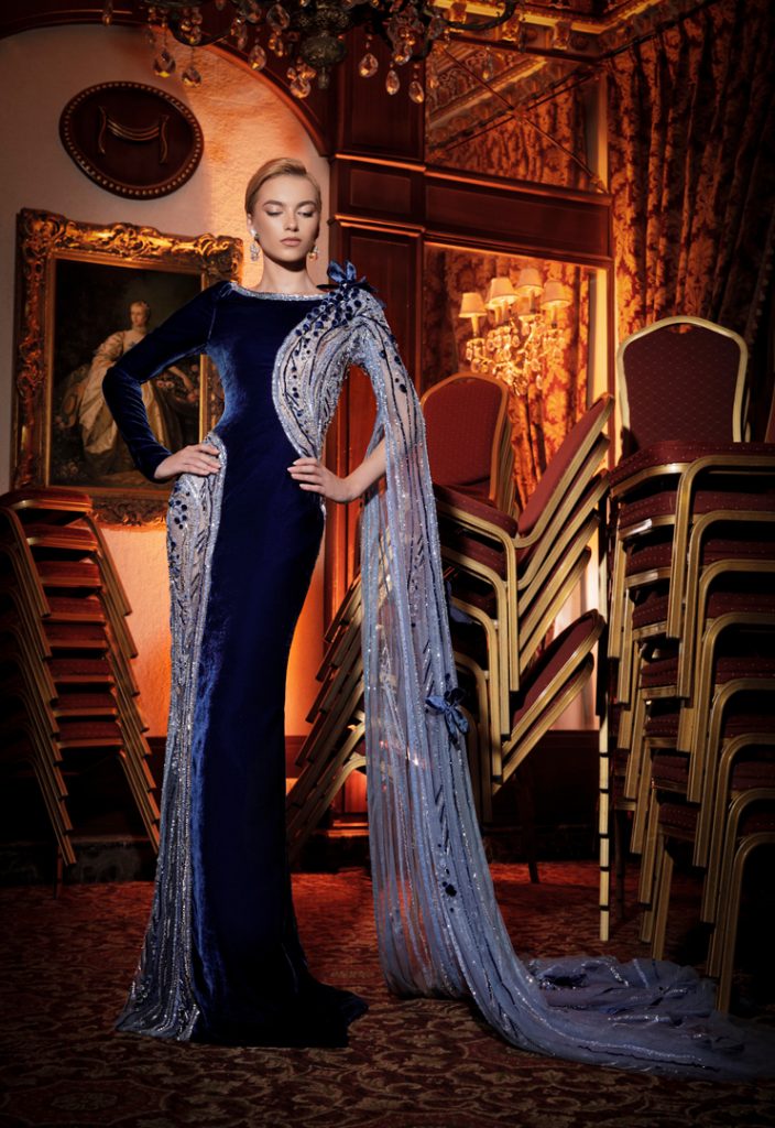 فساتين المخمل لحفلة الخطوبة وكيفية تنسيقها