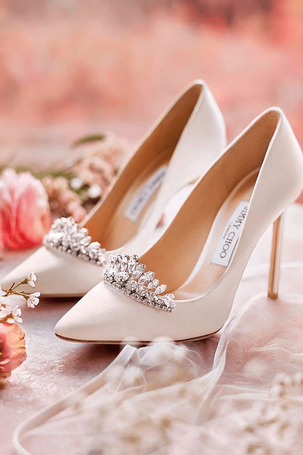 كيف تنسقين حذاء الزفاف