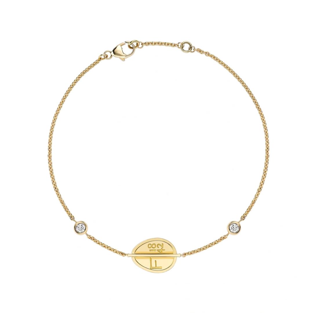 أساور ذهبية بتصميم السلسلة