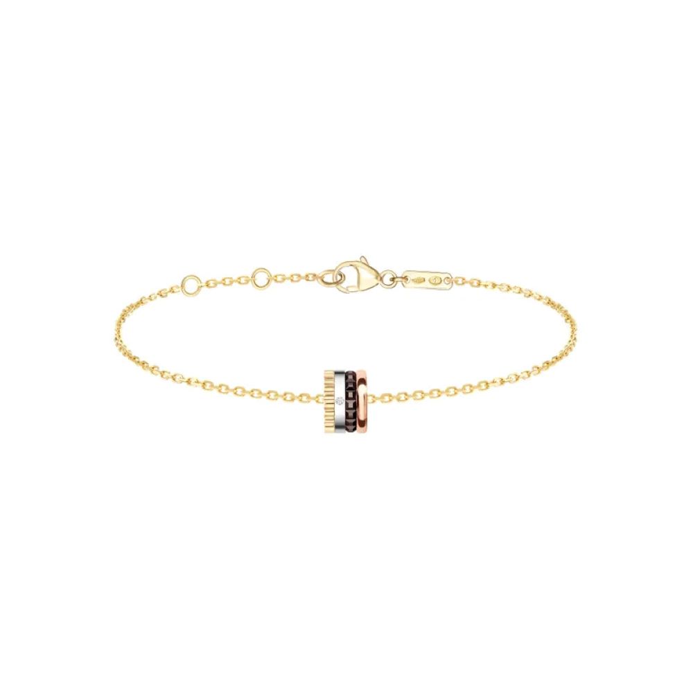 أساور ذهبية بتصميم السلسلة