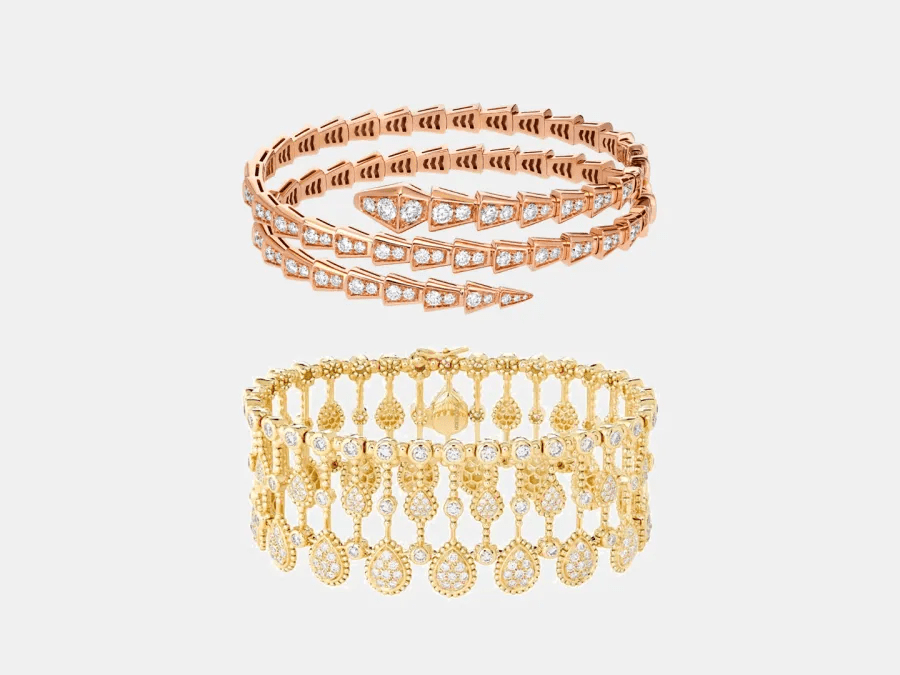 5 أفكار راقية لتنسيق الأساور المزخرفة مع إطلالة العروس في 2025