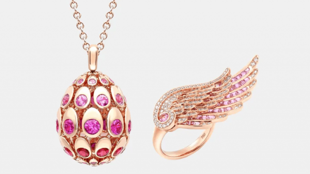 مجوهرات مرصوفة بالياقوت الوردي: لمسة أنثوية تأسر القلوب